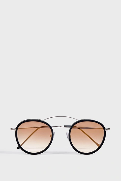 Spektre Sunglasses Met-ro Acetate And Metal Sunglasses In Black