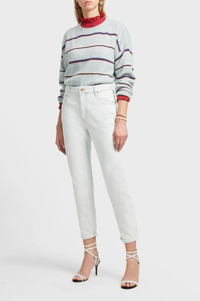 Isabel Marant Étoile Cliff Cropped Denim Trousers, Fr38 In Blue
