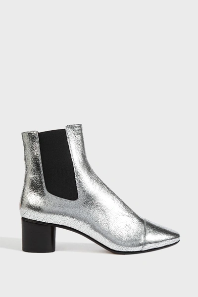 Shop Isabel Marant Danelya Leather Ankle Boots In No