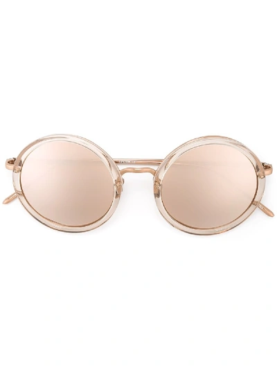 Shop Linda Farrow Round Sunglasses