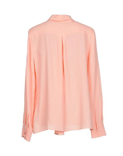 Shop Boutique Moschino Solid Color Shirts & Blouses In Salmon Pink