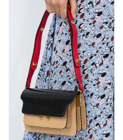Shop Marni Multicolor Mini Trunk Shoulder Bag