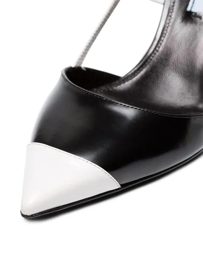 Shop Prada '65' Sandalen Mit Slingback-riemen In Black