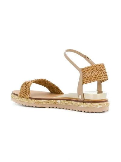 Shop Casadei Braided Detail Sandals