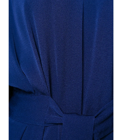 Shop Stella Mccartney Blue Plunge Neck Jumpsuit