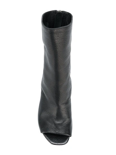 Shop Marsèll Open Toe Boots - Black