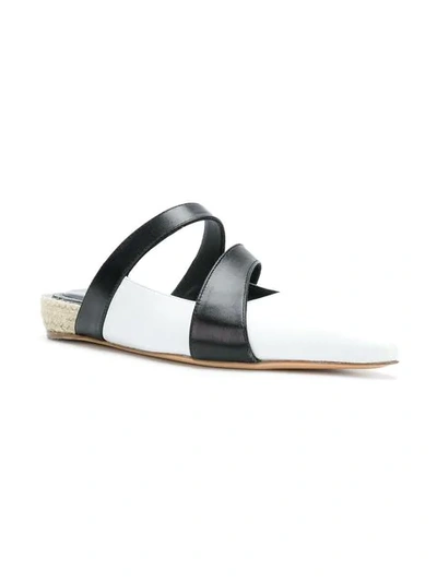 Shop Jw Anderson Double Strap Pointed Mules