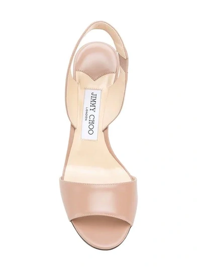 Shop Jimmy Choo Sheila 85 Sandals In Pink