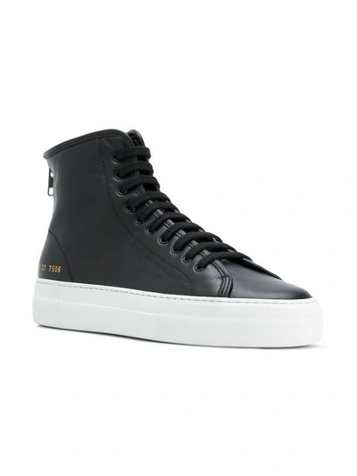 Shop Common Projects Tournament High Sneakers In Black