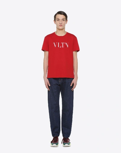 Shop Valentino Vltn T-shirt In Red