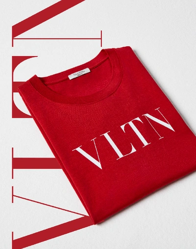 Shop Valentino Vltn T-shirt In Red