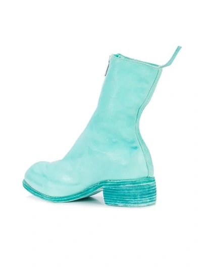 Guidi Rear-zipped Fitted Boots In Blue