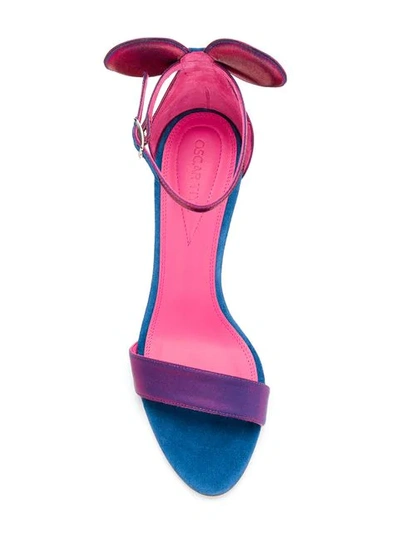 Shop Oscar Tiye Minnie Sandals - Purple