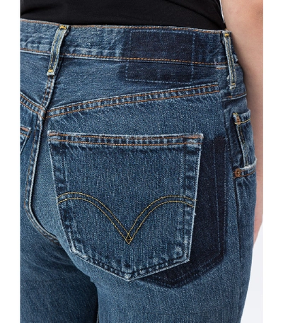 Shop Vetements Blue High Waisted Denim Jeans