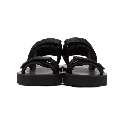 Shop Ami Alexandre Mattiussi Black Neoprene Sandals In 001 Black