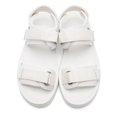 Shop Ami Alexandre Mattiussi White Neoprene Sandals In 100 White