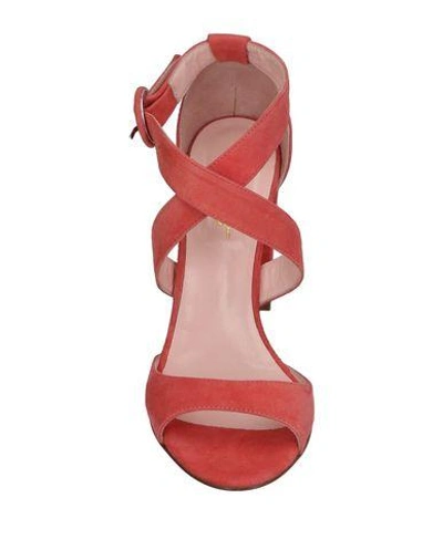 Shop Anna F Sandals In Coral