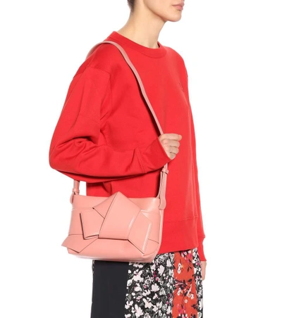 Shop Acne Studios Musubi Leather Handbag In Pink