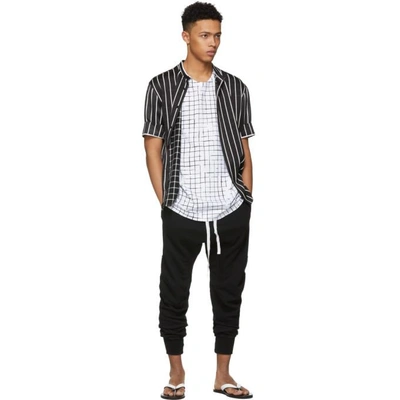 Shop Haider Ackermann Black Moonshape Jogging Perth Lounge Pants In Perth.blk