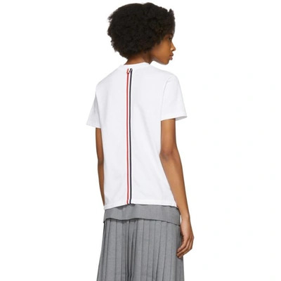 Shop Thom Browne White Classic Pique Relaxed T-shirt In 100 White