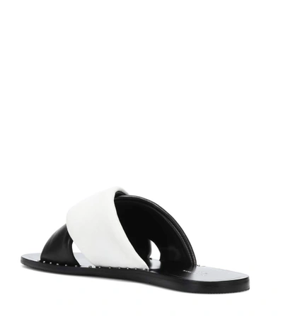 Shop Rag & Bone Keaton Leather Slides In Multicoloured