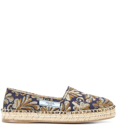 Shop Prada Floral-print Espadrilles In Multicoloured