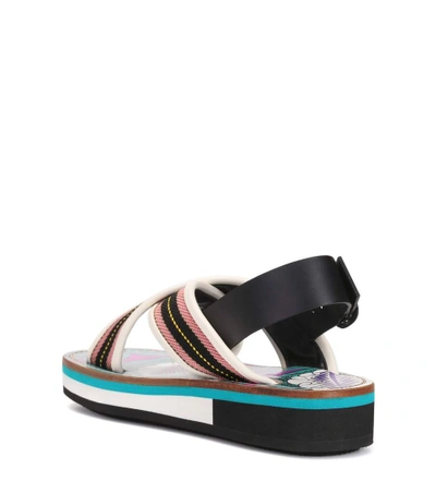 Shop Marni Striped Sandals In Female