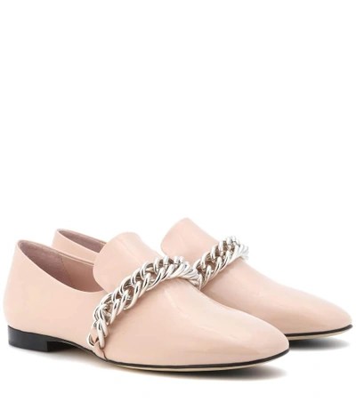 Shop Christopher Kane Patent Leather Slippers In Pink