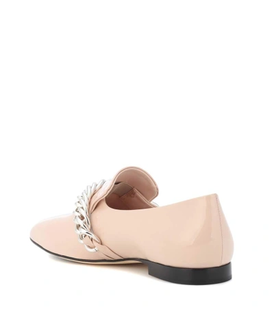 Shop Christopher Kane Patent Leather Slippers In Pink