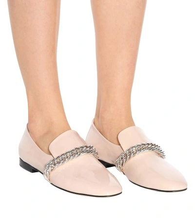 Shop Christopher Kane Patent Leather Slippers In Pink