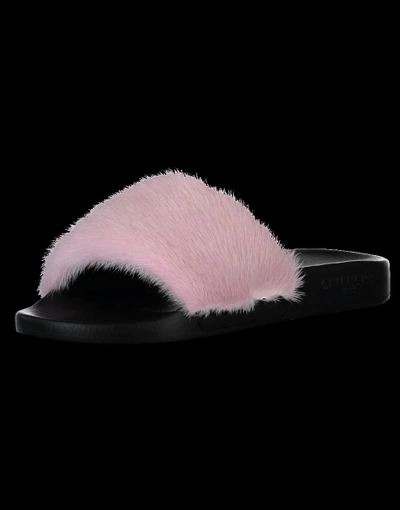 Shop Givenchy Mink And Rubber Slide In Pink