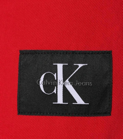 Shop Calvin Klein Jeans Est.1978 Denim Miniskirt In Red