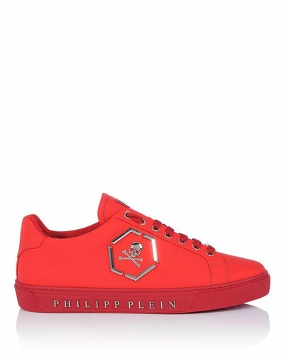 Shop Philipp Plein Mid-top Sneakers "flames"