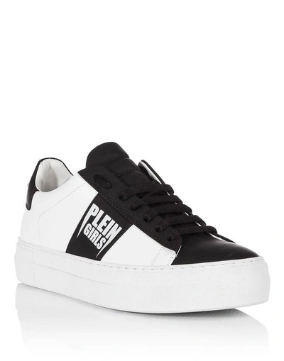 Shop Philipp Plein Lo-top Sneakers "i Can See It In Your Eyes"