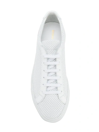 Shop Common Projects Achilles Low Sneakers In 0506 White