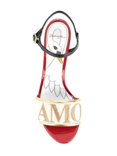 Shop Dolce & Gabbana Amore Sandals