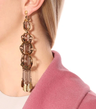 Shop Chloé Pendant Earrings In Metallic