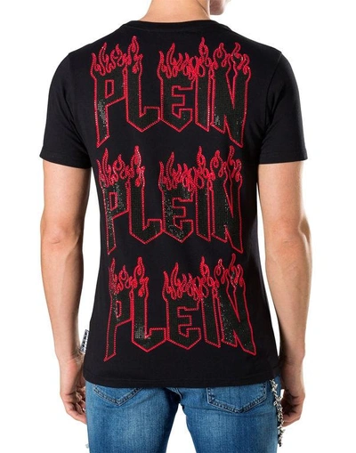 Shop Philipp Plein T-shirt Round Neck Ss "feel It"