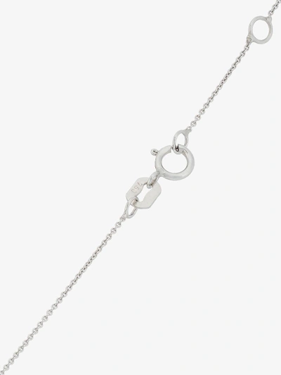 Shop Alemdara 18k White Gold Didem Necklace In Silver