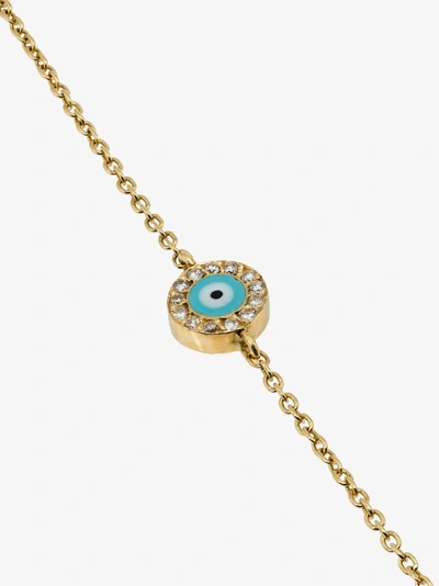 Shop Alemdara 18k Yellow Gold Handan Diamond Bracelet In Metallic