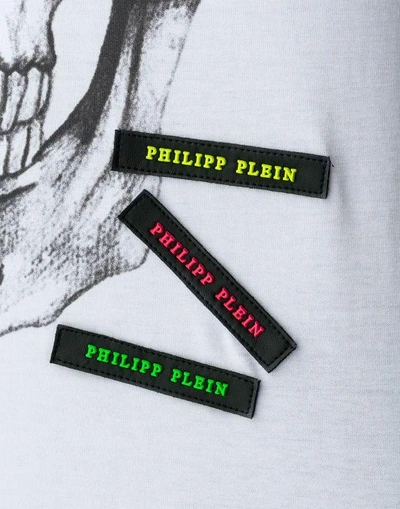 Shop Philipp Plein T-shirt Round Neck Ss "airplanes"