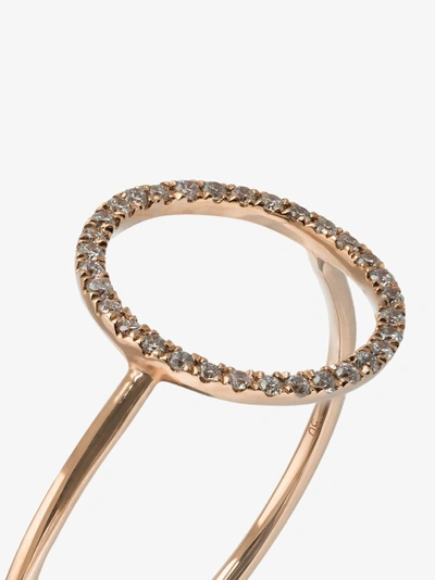 Shop Rosa De La Cruz Eternity Diamond Ring In Metallic