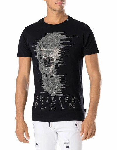 Shop Philipp Plein T-shirt Round Neck Ss "ghost -s"
