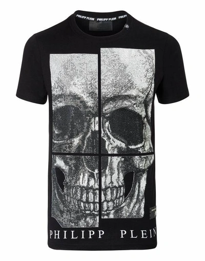 Shop Philipp Plein T-shirt Round Neck Ss "all Of Me -s"