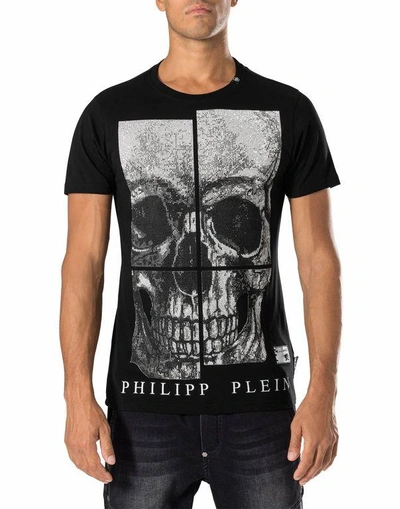 Shop Philipp Plein T-shirt Round Neck Ss "all Of Me -s"