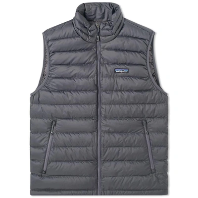 Shop Patagonia Down Sweater Vest In Grey