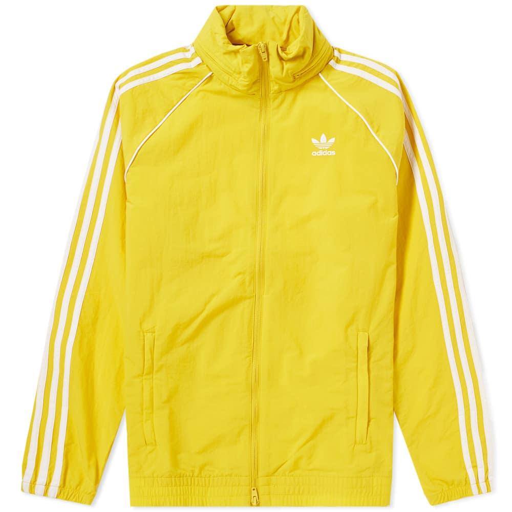 adidas anorak jacket yellow