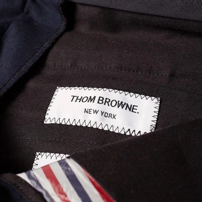 Shop Thom Browne Selvedge Tape Low Rise Skinny Trouser In Blue