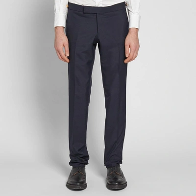 Shop Thom Browne Selvedge Tape Low Rise Skinny Trouser In Blue