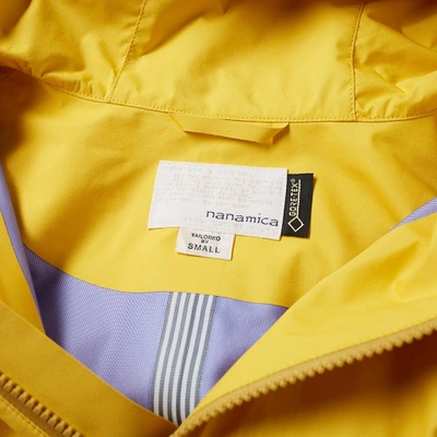 Shop Nanamica Nylon Gore-tex Cruiser Jacket In Yellow